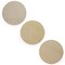 3 Unfinished Wooden Circle Disks Shapes Cutouts DIY Crafts 6 Inches